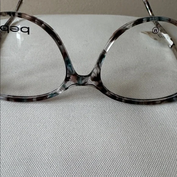 Bebe Women's Elegant Patterned Glasses - Blue/Brown Floral BB5215 - Picture 11 of 12